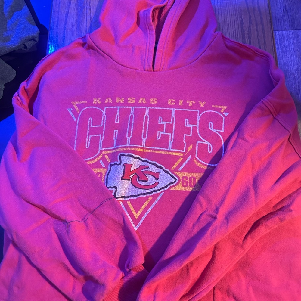 Pacsun Kansas City chiefs cropped hoodie